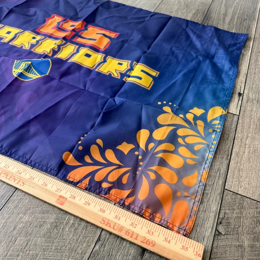 Golden State Warriors Los Warriors NBA Hispanic Heritage Night Flag Purple 23x35
